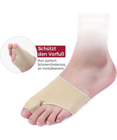 Mogade Hallux Valgus Bandage - Corrective Hallux Valgus Socks with Silicone Pad - 1 Pair (M) for Toe Ball Protection - Buy Online on GoSupps.com