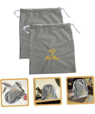 OHPHCALL 2pcs Hair Dryer Storage Bag Blow Dryer Bag Hair Dryer Carrying Bags Storage Bag for Hair Dryer Hair Dryer Travel Bag Hair Blower Bag Drawstring Bags Hair Dryer Bags 35.00X30.00X0.50CM Grey - Buy Online on GoSupps.com