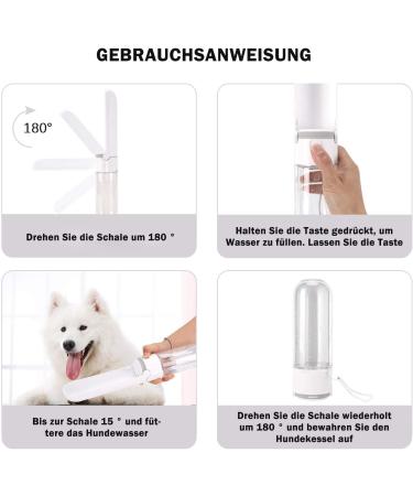 Shop KQPIINW 420ml Portable Pet Water Bottle - Ideal for Dogs & Cats | Safe Spout Design for Hiking Walking & Running - Purple - Buy Online on GoSupps.com