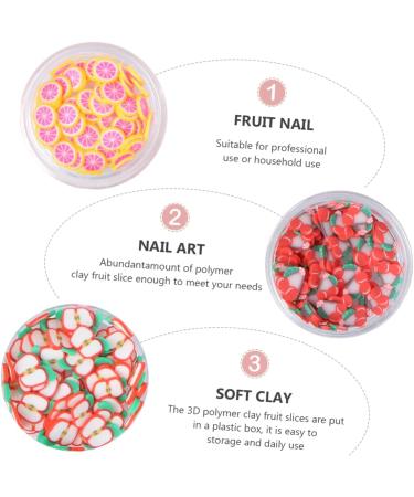 Beavorty 1 Set Clay Fruit Slice Fruit Slices Fruit Nail Art Stickers Nail Stickers Nail Art Decals Fake Sprinkles for Crafts Nail Embellishments Strawberry Stickers Fruit Manicure Decals - Buy Online on GoSupps.com