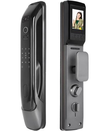 Smart Door Lock 3D Face Fingerprint Card Swiping Mechanical Key Cat Eye Waterproof App Unlocking (Color : 30-240 3D Face Size : Red Bronze) (30 240 3D Face) - Buy Online on GoSupps.com