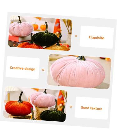 Zerodeko Fabric Pumpkin Ornament Decor Simulation Realistic Pumpkin Faux Pumpkin Artificial Realistic Pumpkin Fall Harvest Fake Pumpkin False Pumpkin Pp Cotton Reward Autumn Pink 18X17CM - Buy Online on GoSupps.com
