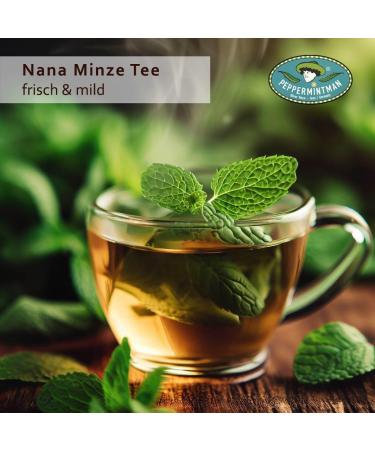  PEPPERMINTMAN Nana Mint Tea 500g - Moroccan Mint Scent from Later Crops I Spearmint I PeppermintMan - Buy Online on GoSupps.com