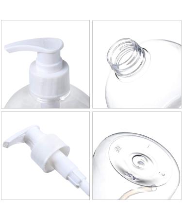 Yephets 16oz Clear Pump Bottles for Hand Sanitizer - 8 Pack BPA-Free Refillable Shampoo Containers - Buy Online on GoSupps.com