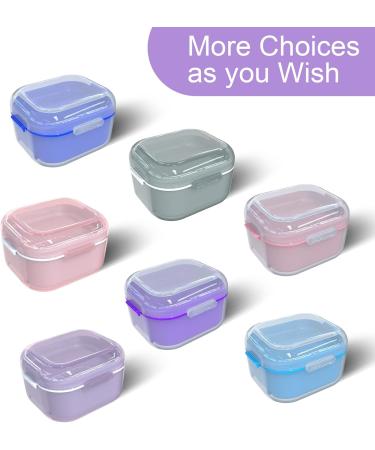 Argomax Denture Box - Dark Purple Prosthesis Storage Cleaning & Soaking Solution with Sieve | Durable & Stylish Dentistry Box - Buy Online on GoSupps.com