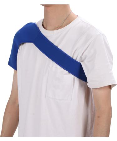 Buy Washable Shoulder Support Strap - Reusable Shoulder Stability Brace for Cuff Relief (Blue) | International Shipping Available - Buy Online on GoSupps.com