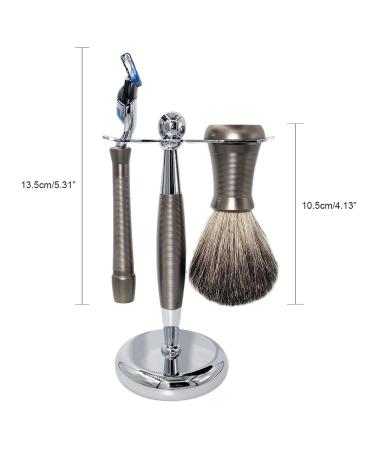Magyfosia Men's Care Set: 5-Layer Fusion Razor Red Casting Handle Hair Brush & Shaving Bowl - Luxurious Birthday Gift for Men - Buy Online on GoSupps.com