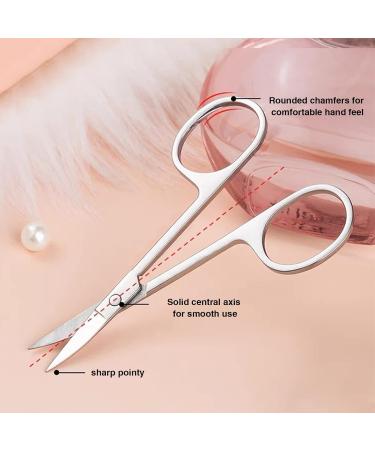 3-Part Manicure Set | Stainless Steel Nail Scissors Files & Tweezers | Nail Care Kit with Leather Case for Men & Women - Black - Buy Online on GoSupps.com