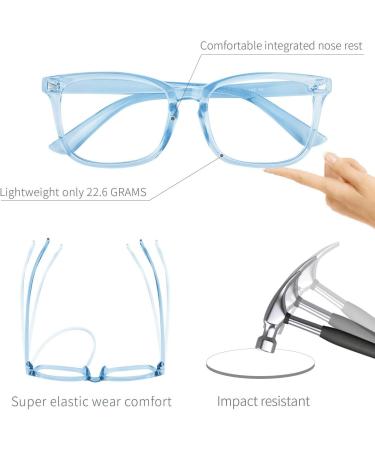 COOLOO Blue Light Blocking Gaming Glasses - Anti Glare, Headache & Eye Strain Relief with Blue Light Filter - Super Light Weight Fashion Design - Buy Online on GoSupps.com