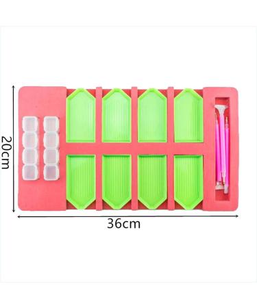 HXYQMMY Diamond Painting Accessories Tray Organizer - 8 Slots Multi-Boat Holder for Square Bead Storage Containers - Ideal Craft Tool Kit for Adults - Buy Online on GoSupps.com