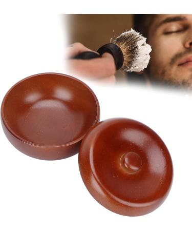 Plplaaoo Wooden Shaving Soap Bowl for Men - Artisan Shaving Shell with Lid | Premium Shaving Accessories for Soap & Cream - Buy Online on GoSupps.com