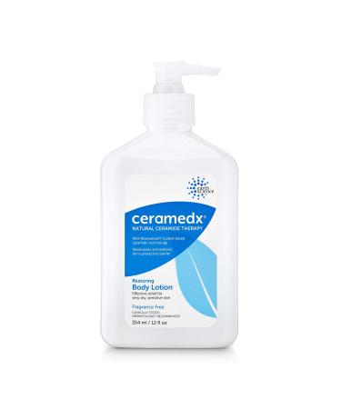 CERAMEDX - Restoring Body Lotion | Natural Ceramide Lotion for Dry, Sensitive Skin | Cruelty Free, Vegan & Fragrance Free | 12 fl oz 12 Fl Oz (Pack of 1)