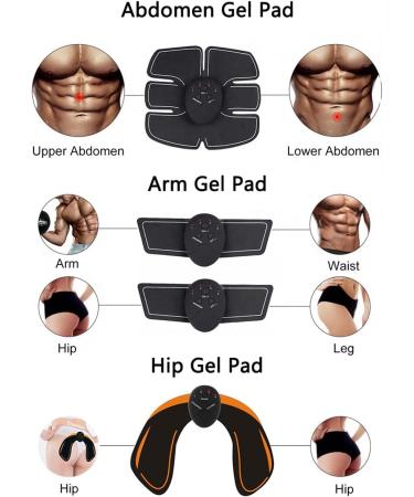 Buy Pochy 35PC Smart EMS Abdominal Muscle Trainer - 4 Controllers 20 Gel Pads for Belly Arms Buttocks & Legs - Wireless Fitness Device - Buy Online on GoSupps.com