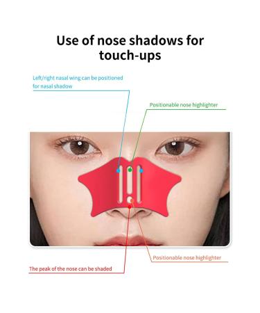 Nose Shadow Tool - Multifunctional Silicone Stencil for Face Contouring & Makeup with Brush | Perfect Eyelash Aid | International Shipping Available - Buy Online on GoSupps.com