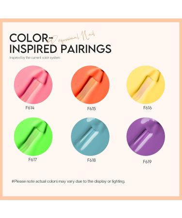 Morovan Neon Nail Polish Set - Quick Dry Vibrant Colors | 6 Bright Shades | Glossy Fingernail Polish Kit | Perfect Summer Gift for Women - Buy Online on GoSupps.com