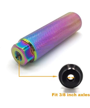 Mantain 4 Pcs Aluminum Alloy Bike Pegs, Anti-Skid, Dazzle Color Surface, Fit 3/8 inch Axles - Buy Online on GoSupps.com