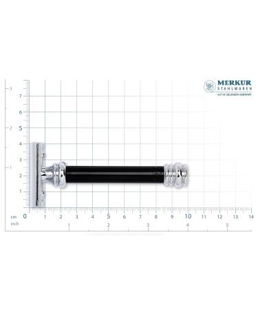 Mercury Razor Hobel Barber Pole Gloss Chrome 38B - Two-Part Closed Comb Razor for Wet Shaving | Brass Handle | Made in Germany - Buy Online on GoSupps.com