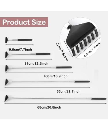 2 Pack Extendable Back Scratcher Portable Telescoping Back Scratcher Retractable Metal Backscratchers Back Massager Tool for Men Women Adults Kids Black - Buy Online on GoSupps.com