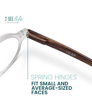 Clear Small Retro Round Reading Glasses for Men & Women - Vintage Style Durable & Comfy - 0.5x Readers Perfect for All Face Shapes - Buy Online on GoSupps.com