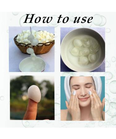 100 Silkworm Cocoons Facial Cleanser - Natural Skin Care Tool for Face Massage & Peeling - Buy Online on GoSupps.com