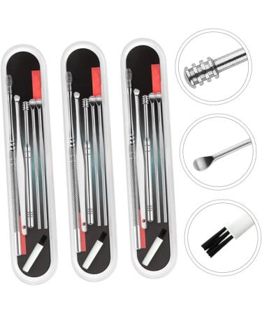 6-Piece Healvian Ear Cleaning Set - Stainless Steel Tools for Professional Ear Wax Removal in Earth Tones - Buy Online on GoSupps.com