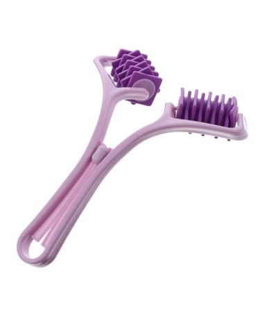 Healeved 2 STK massage device -Removal roller remover Self -massage roller Myofascial release -removering arm roll TPR fitness manual let go of the ball 20x15x6cmx2pcs Violettx2st