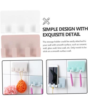 ABOOFAN 16-Piece Self-Adhesive Storage Hooks - Perfect for Cell Phones Chargers Keys & More | Ideal for Bedroom Organization - Buy Online on GoSupps.com