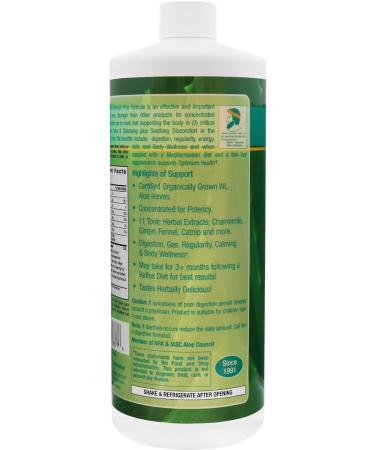 Aloe Life Stomach Plus Formula - Fast-Acting Digestive Tonic - 32oz Concentrate - Gluten-Free - Buy Online on GoSupps.com