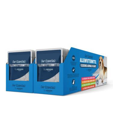 By Amazon - single feed for adult dog meat selection in sauce 4.8 kg 48 packs with 100g sauce 100 g (48 pack) - Buy Online on GoSupps.com