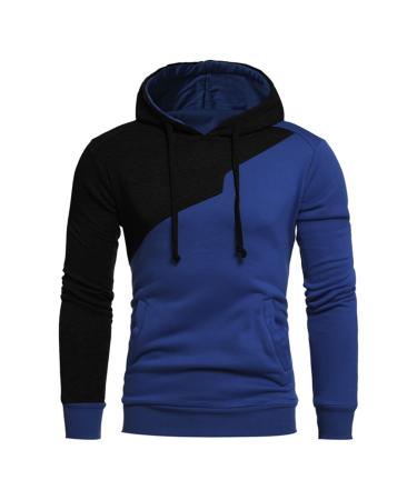 Men's Hoodies Casual Sweatshirts Long Sleeve Hooded Pullover Hoodies for Men Pullover,Mens Hoodies Patchwork Pullover Shirts Color Block Sweatshirts