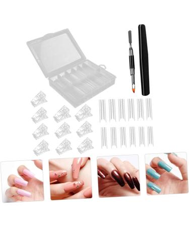 Ipetboom 1 Set Nail Set Nail Kit Nail Curve c Clip Nail Art Tools and Equipment Nail Enhancement Trial Kit Nail Tips Nail Art Kit Manicure Tool Plastic Nail Pen Lengthen White - Buy Online on GoSupps.com