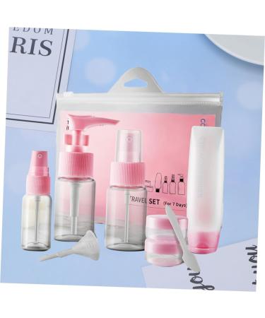 minkissy 1 Transparent Container Empty Bottle Container Small Spray Bottle Container Toner Spray Bottle Portable Sprinkling Bottle Travel Cosmetic Nine Piece Set 9X2cm Pink - Buy Online on GoSupps.com