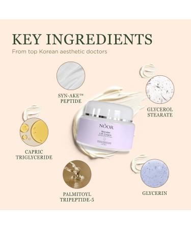 Noor Wonder Lift Cream for Women Natural Anti-Aging Wrinkle teatment with Syn-Ake natural blend Promotes Anti Aging and Significantly Less Wrinkles In As Little As A Few Days - Buy Online on GoSupps.com