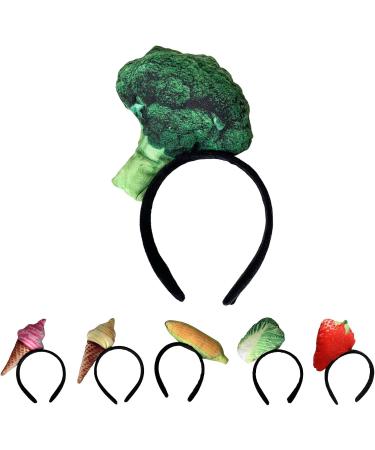 amangul Fruit Vegetable Headband Funny Headpiece Hair Hoop for Beaches Theme Party for Women Girls Halloween Hair Accessories(Strawberry) - Buy Online on GoSupps.com