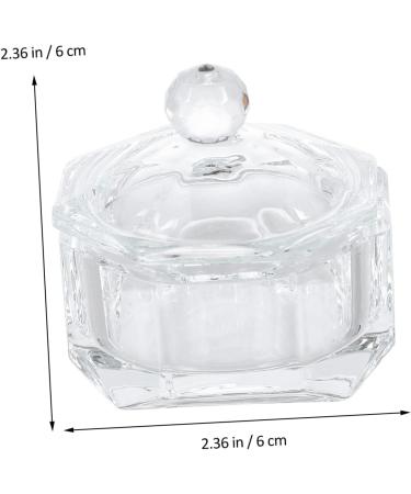 Nail Art Crystal Cup Crystal Dappen Dish Dappen Monomer Dish Crystal Nail Art Cup Liquid Powder Dish Nail Art Brush Glass Mug with Lid Crystal Glass K5 Manicure Plate - Buy Online on GoSupps.com