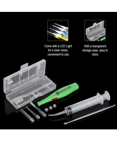 Ear Wax Removal Tool with LED Light Upgraded Tonsil Stone Remover Tool Earwax Cleaning Precision LED Earwax Removal Stainless Steel Remover for Oral Care Ear Care Better Accuracy - Buy Online on GoSupps.com