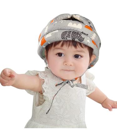 Toddler Walking Helmet Head Protector for Baby Walking No Bumps Safety Head Protective Hat Head Cushion Cap Breathable Child Safety Helmet for Running Walking Crawling (Grey Forest)