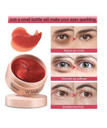 Professional Caffeine Eye Masks | Under Eye Patches for Puffy Eyes & Dark Circles | Anti-Wrinkle & Rejuvenating Eye Care - Buy Online on GoSupps.com