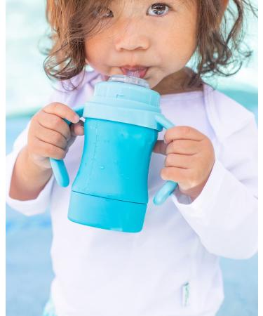 Green Sprouts Sprout Ware Plant-Plastic Sip & Straw Cup with Sippy & Straw Spouts - Gray - Buy Online on GoSupps.com