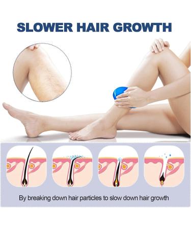 Reusable Crystal Hair Eraser - Effortlessly Remove Hair and Exfoliate Skin for a Smoother Finish - Blue - Buy Online on GoSupps.com