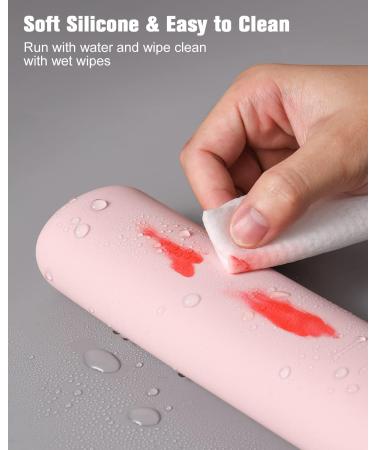 Fnyes Travel Makeup Brush Holder - Stylish Pink Organizer for On-the-Go Beauty | International Shipping Available - Buy Online on GoSupps.com