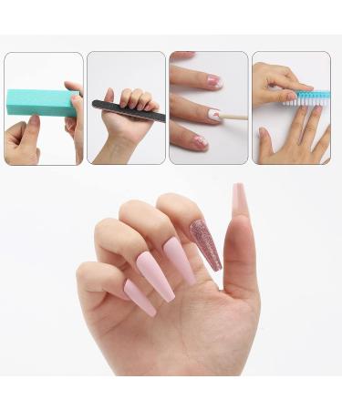 Professional Manicure Tools Kit - 100 Orange Sticks, 6 Nail Files, Buffer Block, Cuticle Stick, Fingernail Brush - Buy Online on GoSupps.com