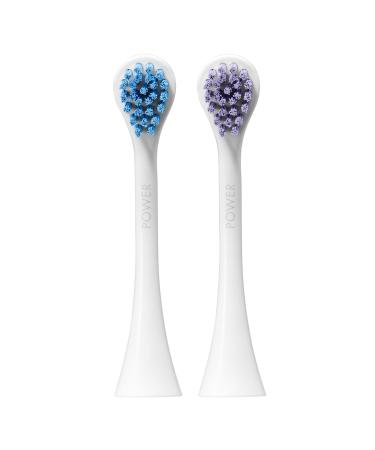 Curaprox replacement brush head Power for electrical sound toothbrush hydrosonic pro and easy brush head in drop shape different filament colors refill pack with 2 pieces - Buy Online on GoSupps.com