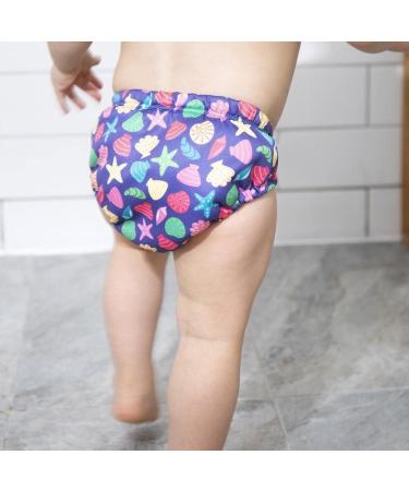 TotsBots Reusable Swim Pants for Babies and Toddlers - Mussel Sea Shells - UK Made - 0-6 Months - Buy Online on GoSupps.com