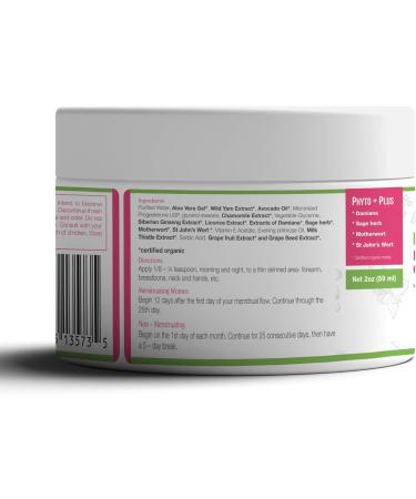Bountiful Bird Phyto Plus Natural Progesterone Cream 2oz - Organic Phytoestrogens - Bioidentical Progesterone - 2 Ounce - Buy Online on GoSupps.com