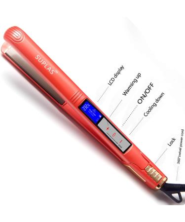 Nano Titanium-Plated Ultra-Thin Straightening Iron | Professional Salon Hair Straightener for International Shipping - Buy Online on GoSupps.com