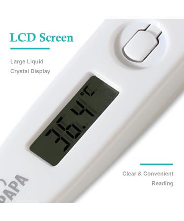 Europapa Digital Fever Thermometer for All Ages - Waterproof with Fever Alarm | Oral Axillary & Rectal Use - Buy Online on GoSupps.com