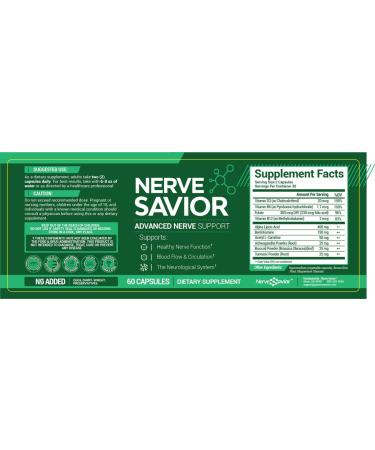 Nerve Savior: Advanced Nerve Support Supplement - 60 Capsules