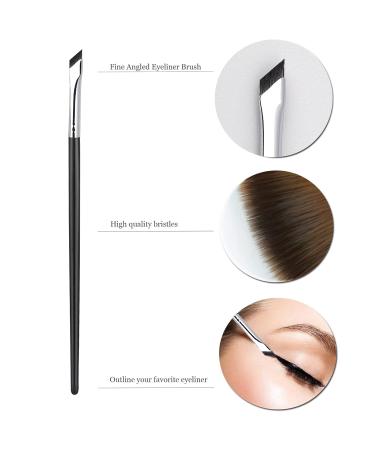 5 Pcs Mascara Fan Brush Set - Eyeliner Eyelash & Eyeshadow Brushes for Flawless Makeup | Women & Girls Accessories - Buy Online on GoSupps.com