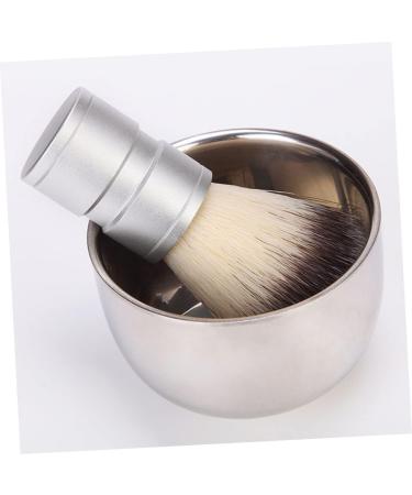 Beavorty 2 STK Impact Bowl Tools for Men | Stainless Steel Shaving Soap Container | Rabbit Ears Bubble Bowl for Home Shaving | 7.3x5cm Silver - Buy Online on GoSupps.com